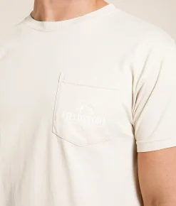Fieldstone Badge T-Shirt Moonbeam Outlet