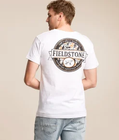 Tops|Graphic T-Shirts | Fieldstone Badge T-Shirt White