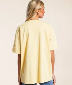 Modish Rebel Badlands Oversized T-Shirt Straw Sale
