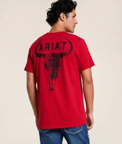 Tops|Graphic T-Shirts | Ariat Badlands Patriot Skull T-Shirt Redline