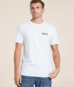 Tops|Graphic T-Shirts | Ariat Badlands Patriot T-Shirt White