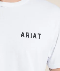 Tops|Graphic T-Shirts | Ariat Badlands Patriot T-Shirt White