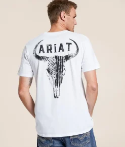 Tops|Graphic T-Shirts | Ariat Badlands Patriot T-Shirt White