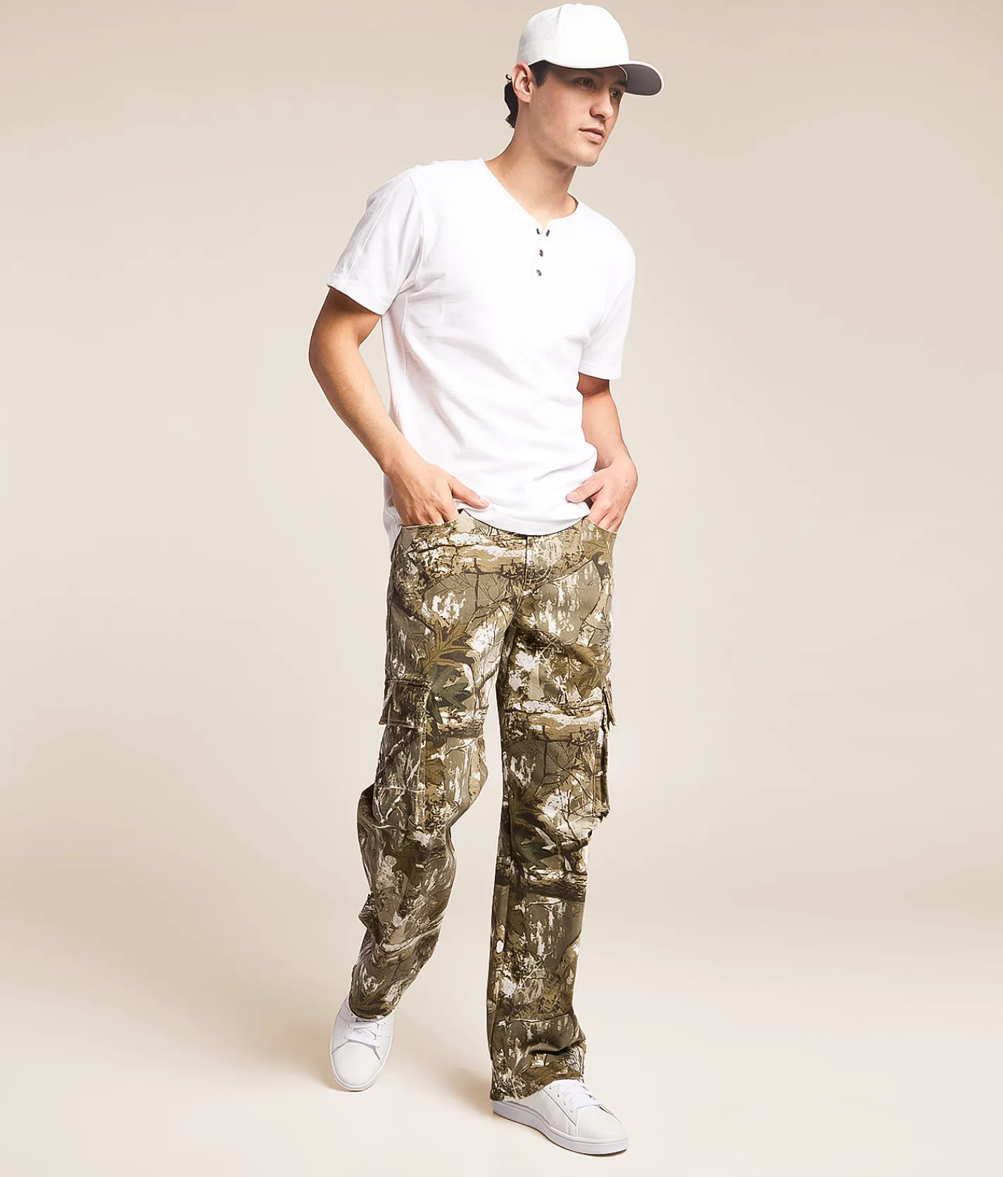 Jeans | Departwest Baggy Camo Cargo Stretch Jean Samoya 2