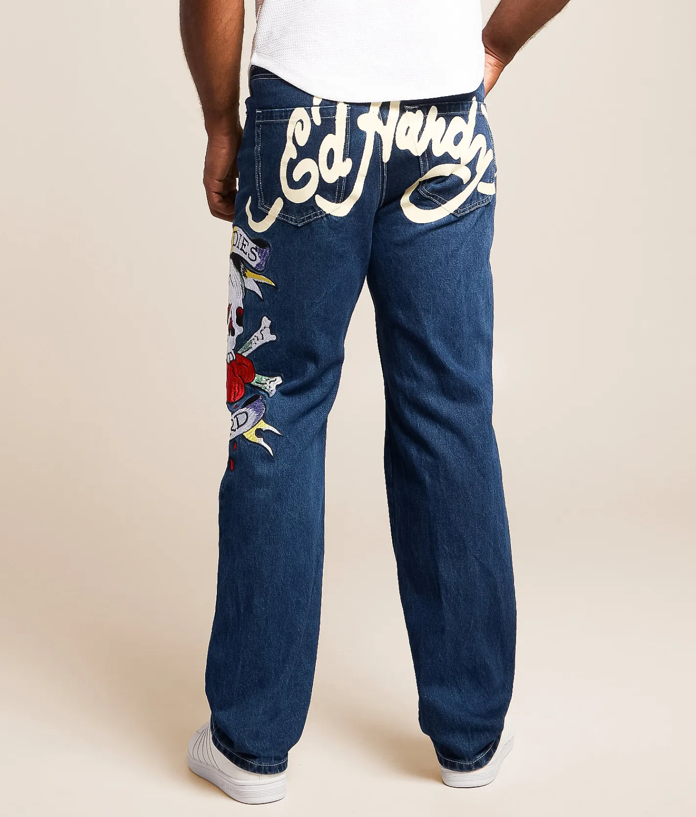 Ed Hardy Baggy Jean Skull Heart Discount