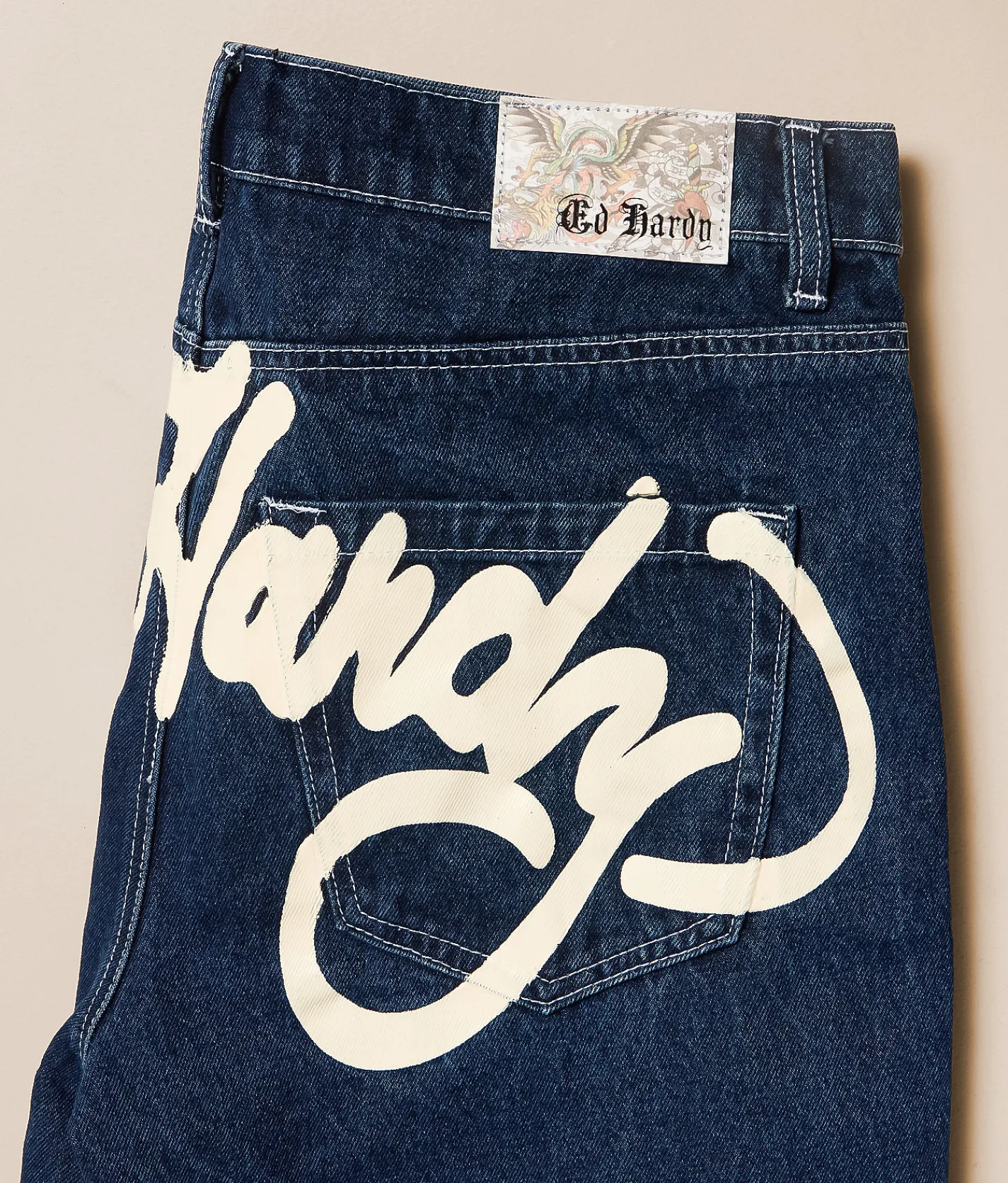 Ed Hardy Baggy Jean Skull Heart Discount
