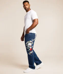 Ed Hardy Baggy Jean Skull Heart Discount