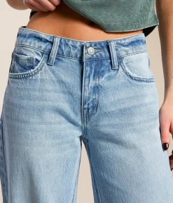 Flying Monkey Baggy Low Rise Wide Leg Stretch Cuffed Jean Elate New