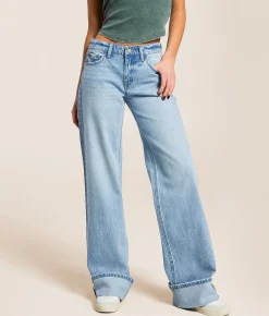 Flying Monkey Baggy Low Rise Wide Leg Stretch Cuffed Jean Elate New