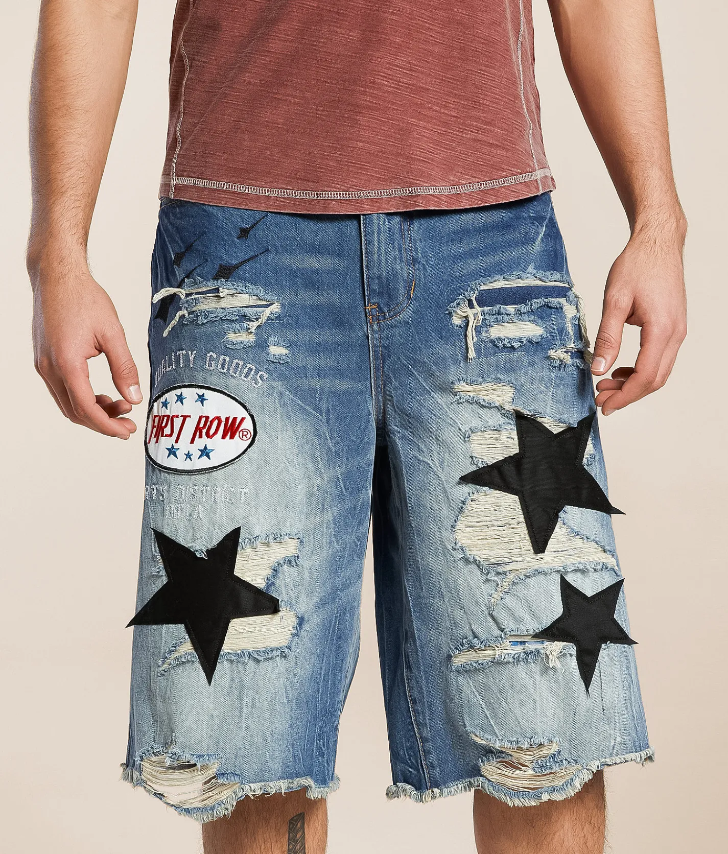 Bottoms|Shorts | First Row Baggy 14" Jort Medium Blue