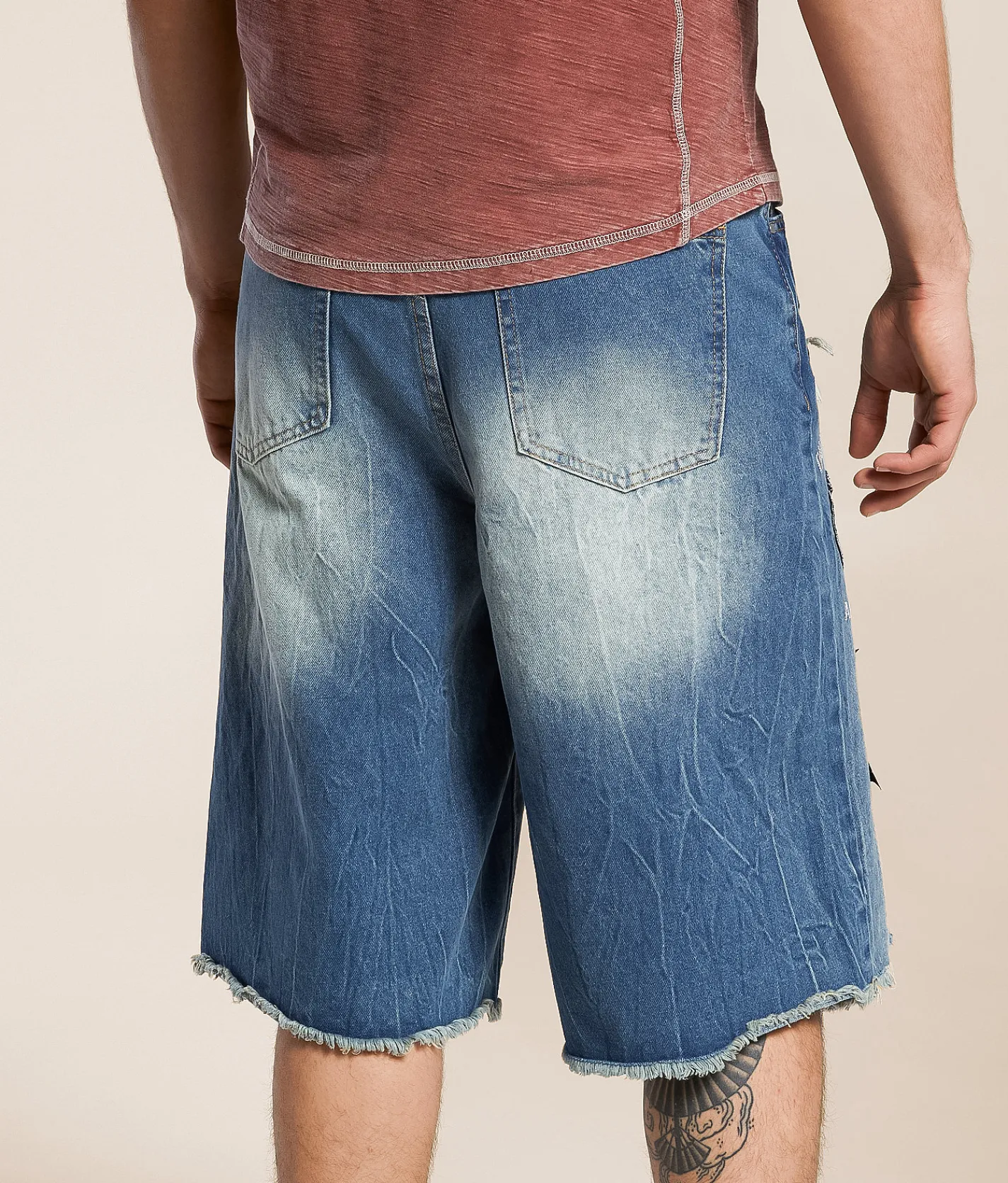 Bottoms|Shorts | First Row Baggy 14" Jort Medium Blue
