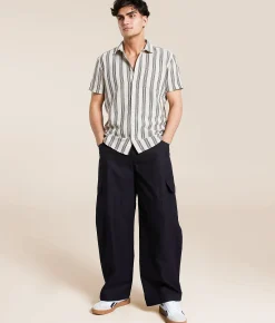 Bottoms | American Stitch Baggy Twill Cargo Pant Black