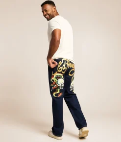 Ed Hardy Baggy Wide Leg Jean Rainbowland Online