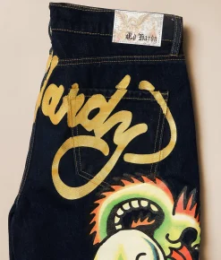 Ed Hardy Baggy Wide Leg Jean Rainbowland Online