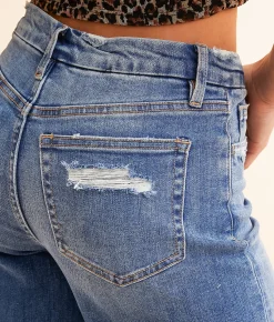 Jeans|Bottoms | Flying Monkey Baggy Wide Leg Stretch Jean Telescope