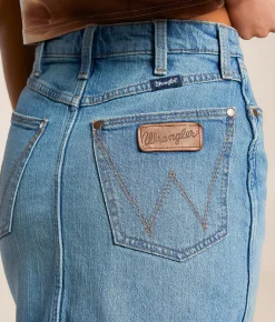 Bottoms | Wrangler® Bailey High Rise Denim Stretch Skirt River