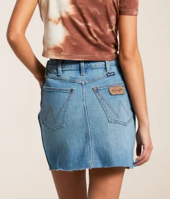 Bottoms | Wrangler® Bailey High Rise Denim Stretch Skirt River