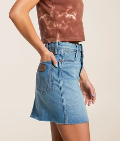 Bottoms | Wrangler® Bailey High Rise Denim Stretch Skirt River