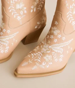 Shoes | Oasis Society Bailey Western Ankle Boot Apricot