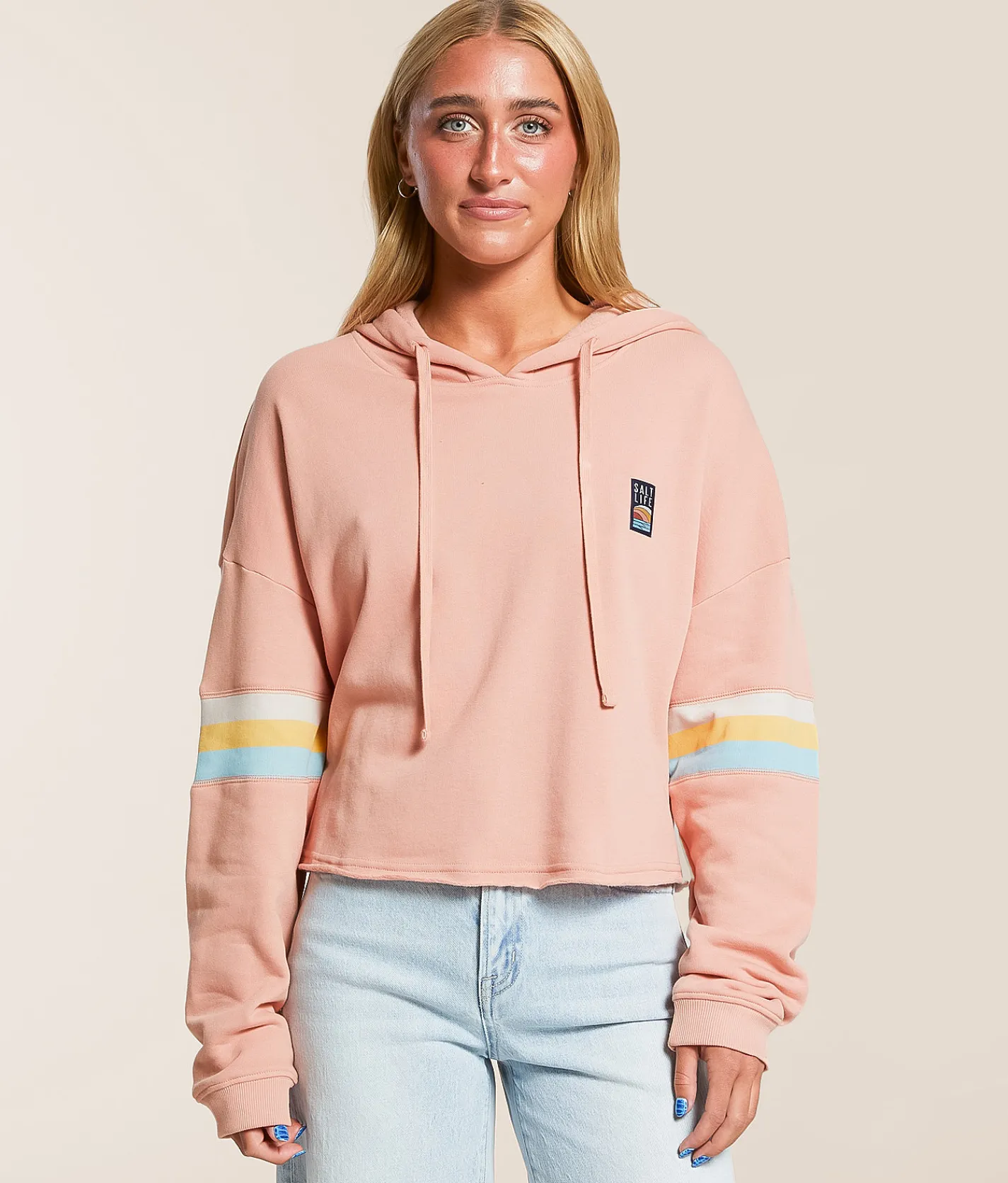 Salt Life Baja Salt Hooded Sweatshirt Desert Clay Outlet