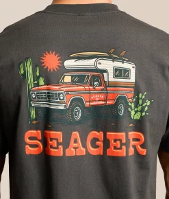 Tops|Graphic T-Shirts | Seager Baja T-Shirt Black