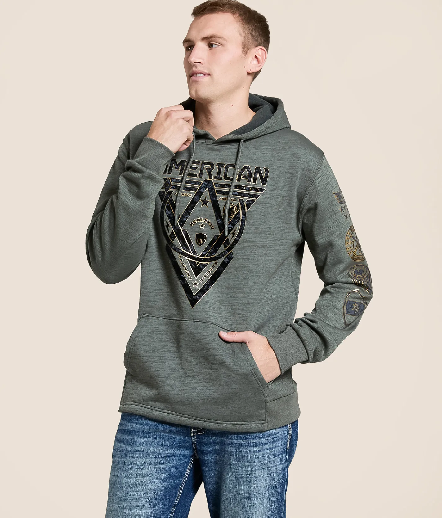 Tops | American Fighter Baldridge Hooded Sweatshirt Mulled Basil