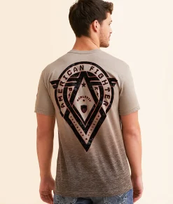 American Fighter Baldridge T-Shirt Taupe Lt Grey Discount