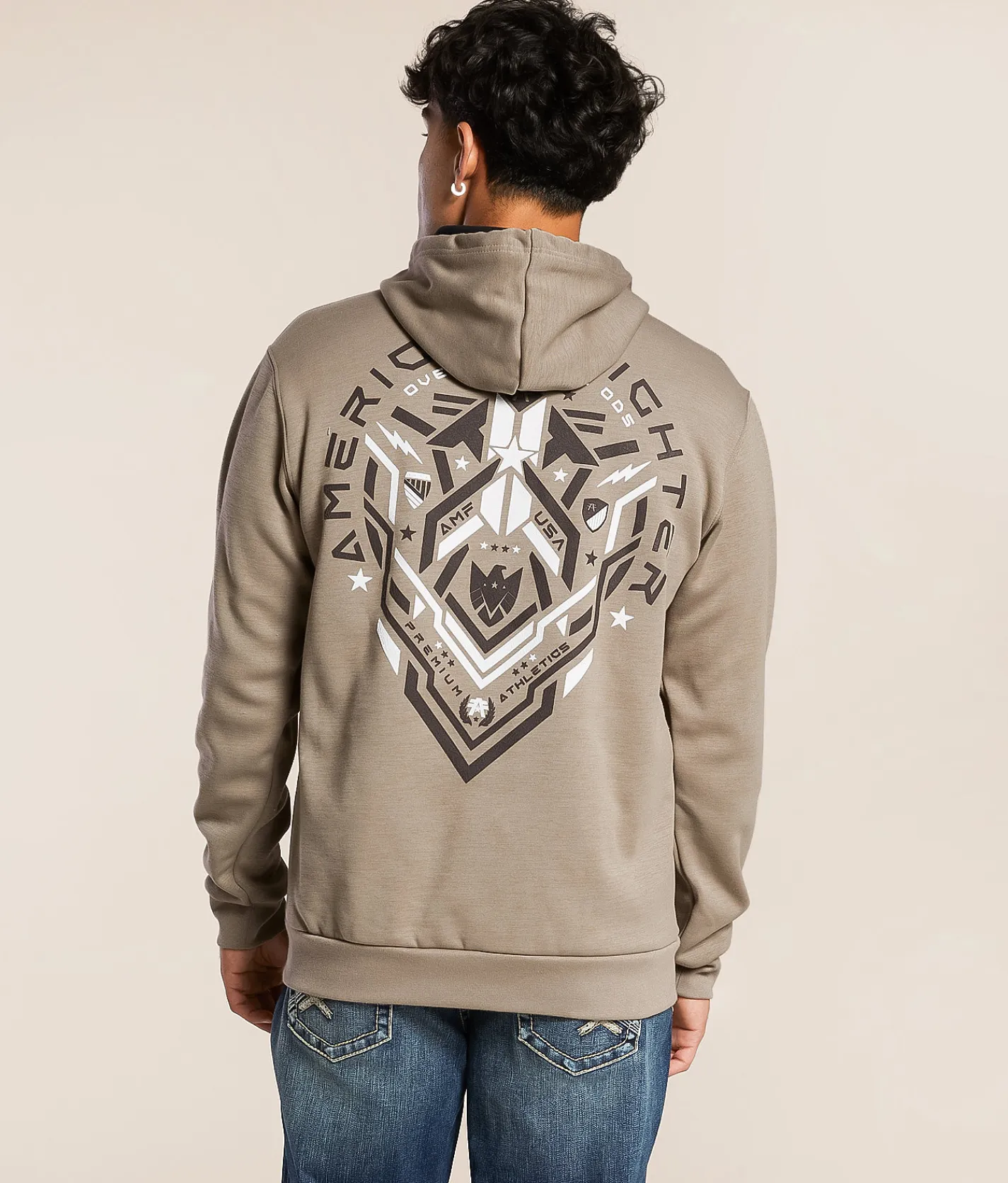 Tops | American Fighter Ballard Hooded Sweatshirt Desert Taupe
