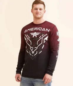 Graphic T-Shirts | American Fighter Ballard Thermal Jester Red Black