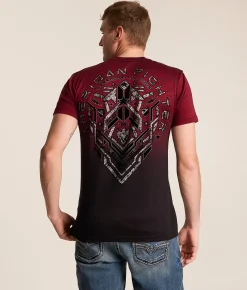 Tops|Graphic T-Shirts | American Fighter Ballard T-Shirt Jester Red Black
