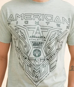 Graphic T-Shirts | American Fighter Ballard T-Shirt Iceberg Green Zephyr Blue