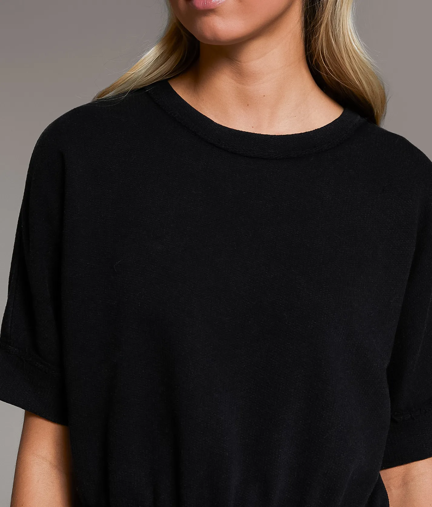 Tops | BKE Banded Top Washed Black