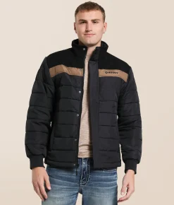 Tops|Coats & Jackets | Hooey Banff Puffer Jacket Black