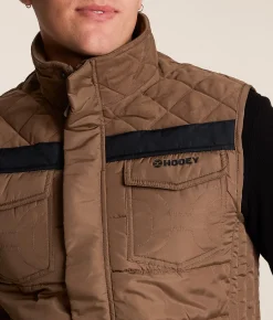 Tops|Coats & Jackets | Hooey Banff Puffer Vest Brown
