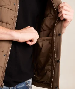 Tops|Coats & Jackets | Hooey Banff Puffer Vest Brown