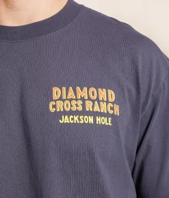 Graphic T-Shirts | Diamond Cross Ranch Banger T-Shirt Navy