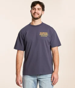 Graphic T-Shirts | Diamond Cross Ranch Banger T-Shirt Navy