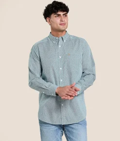 Tops | Ariat Banner Classic Shirt Aqua Blue