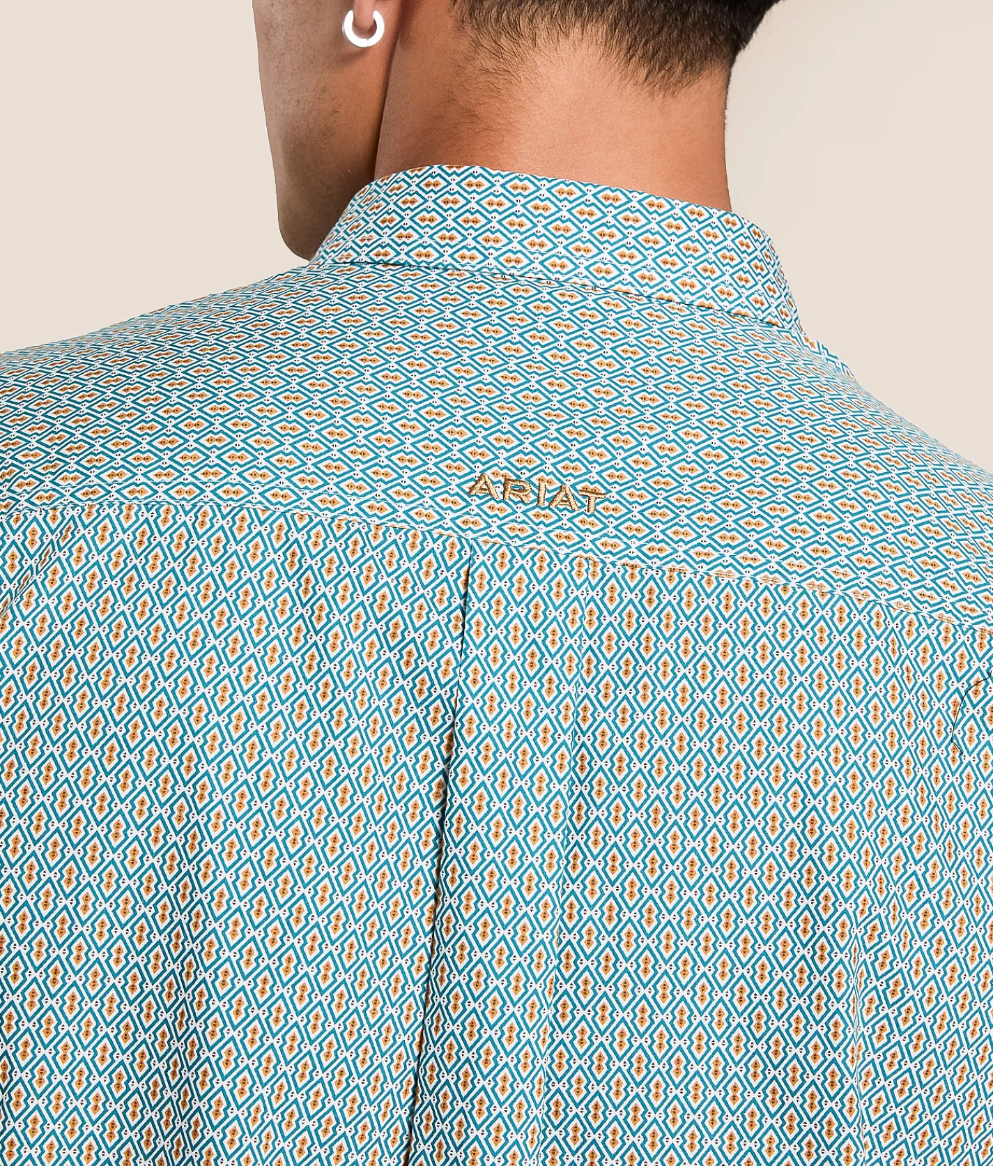 Tops | Ariat Banner Classic Shirt Aqua Blue
