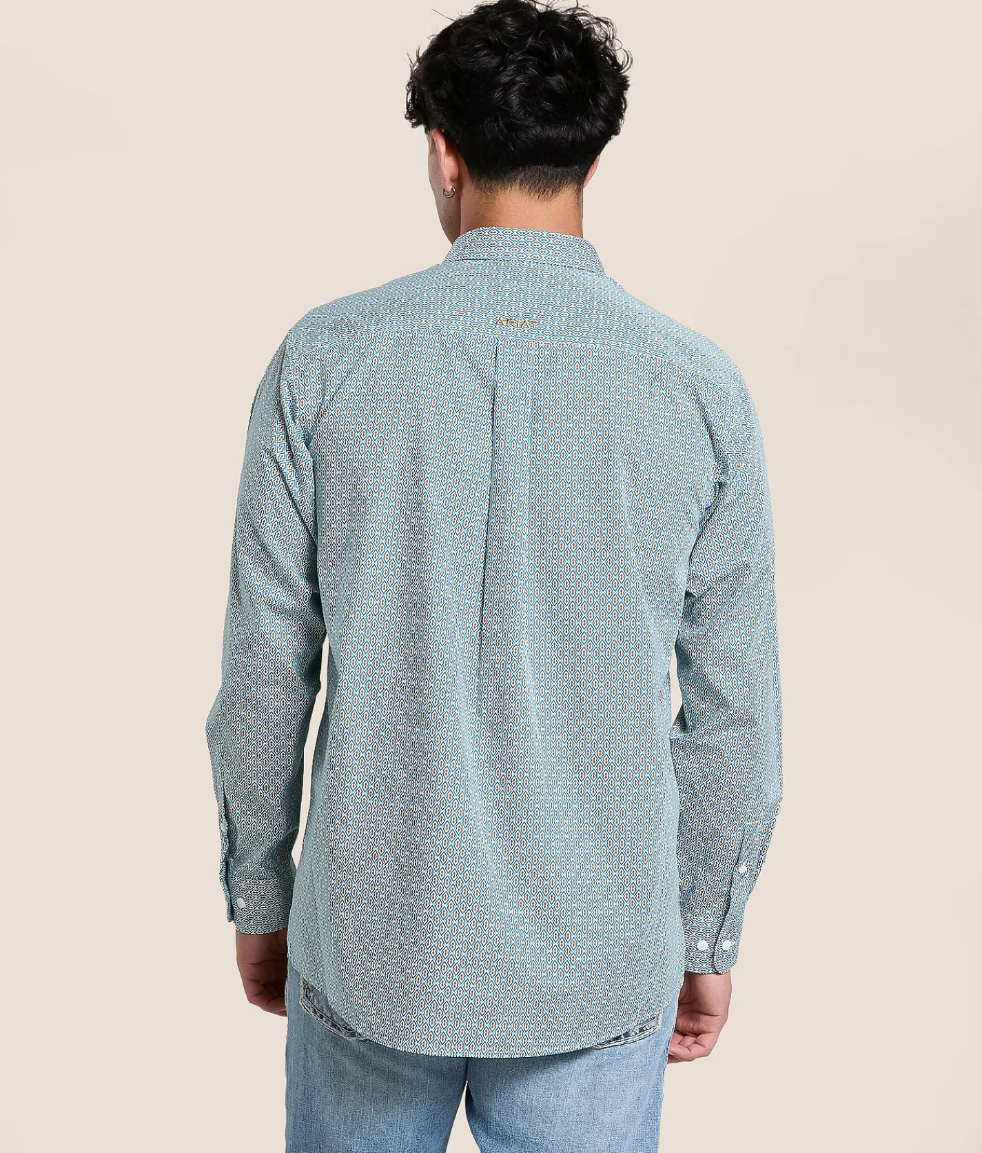 Tops | Ariat Banner Classic Shirt Aqua Blue