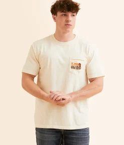 Old Row Banquet Cowboy T-Shirt Ivory Hot
