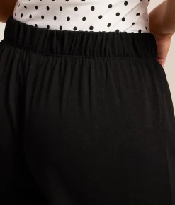 Bottoms | Z Supply Banyan Cropped Wide Leg Pant Black