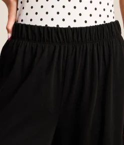 Bottoms | Z Supply Banyan Cropped Wide Leg Pant Black