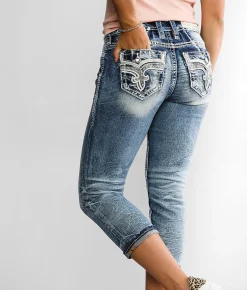 Rock Revival Barbra Easy Stretch Capri Jean Barbra EC211 Online