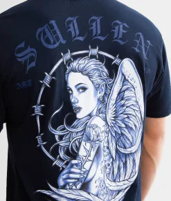 Sullen Barbwire Angel T-Shirt Obsidian Hot