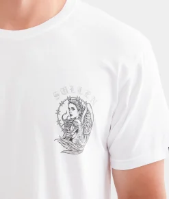 Graphic T-Shirts | Sullen Barbwire Angel T-Shirt White