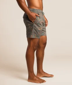 RVCA Barnes Stretch Swim Trunks Hunter Green Online