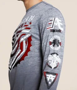 Tops|Graphic T-Shirts | American Fighter Barnhill T-Shirt Heather Grey Tetris