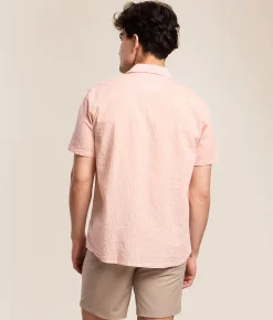 BLEND Barny Stretch Shirt Peachskin Hot