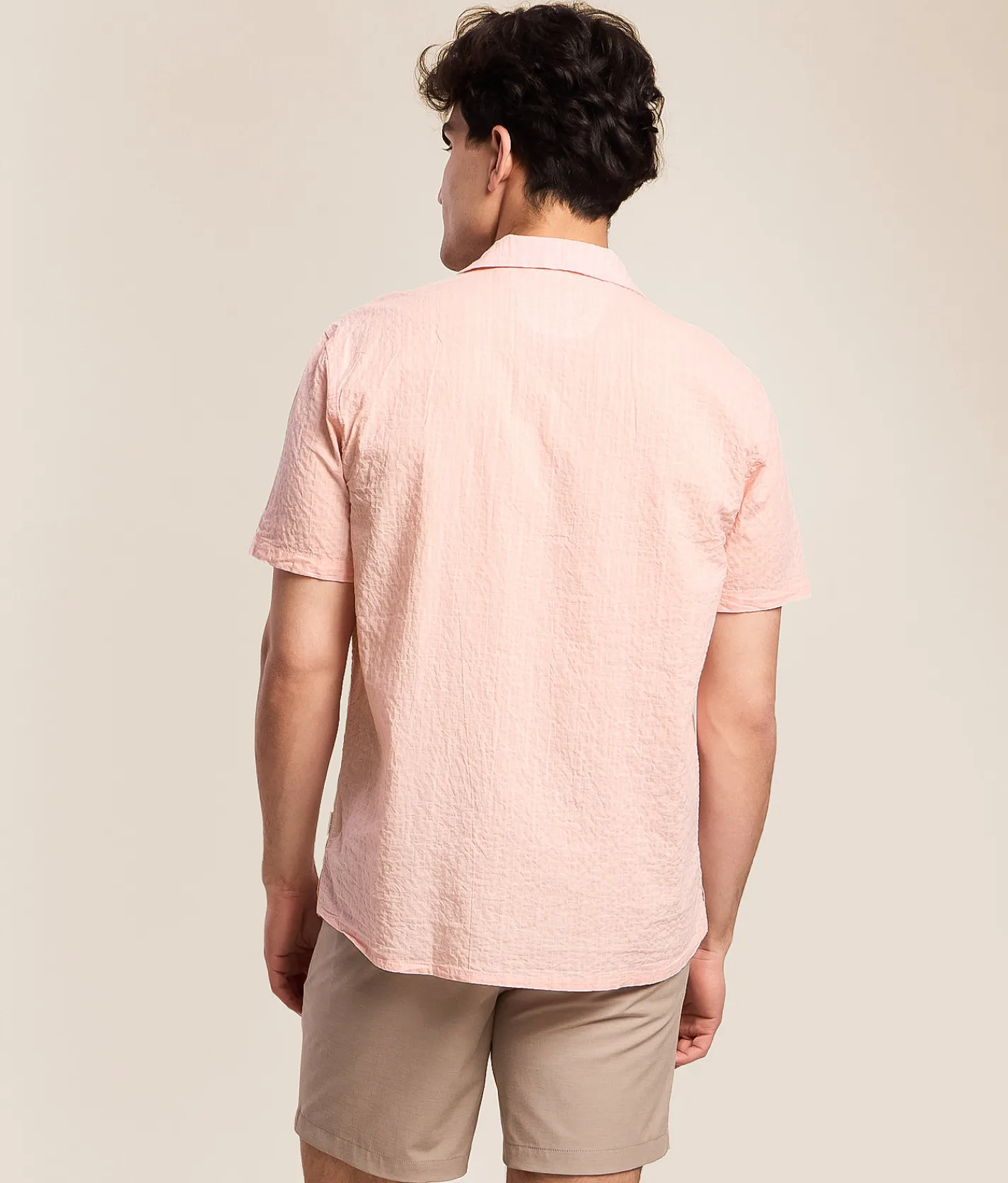BLEND Barny Stretch Shirt Peachskin Hot
